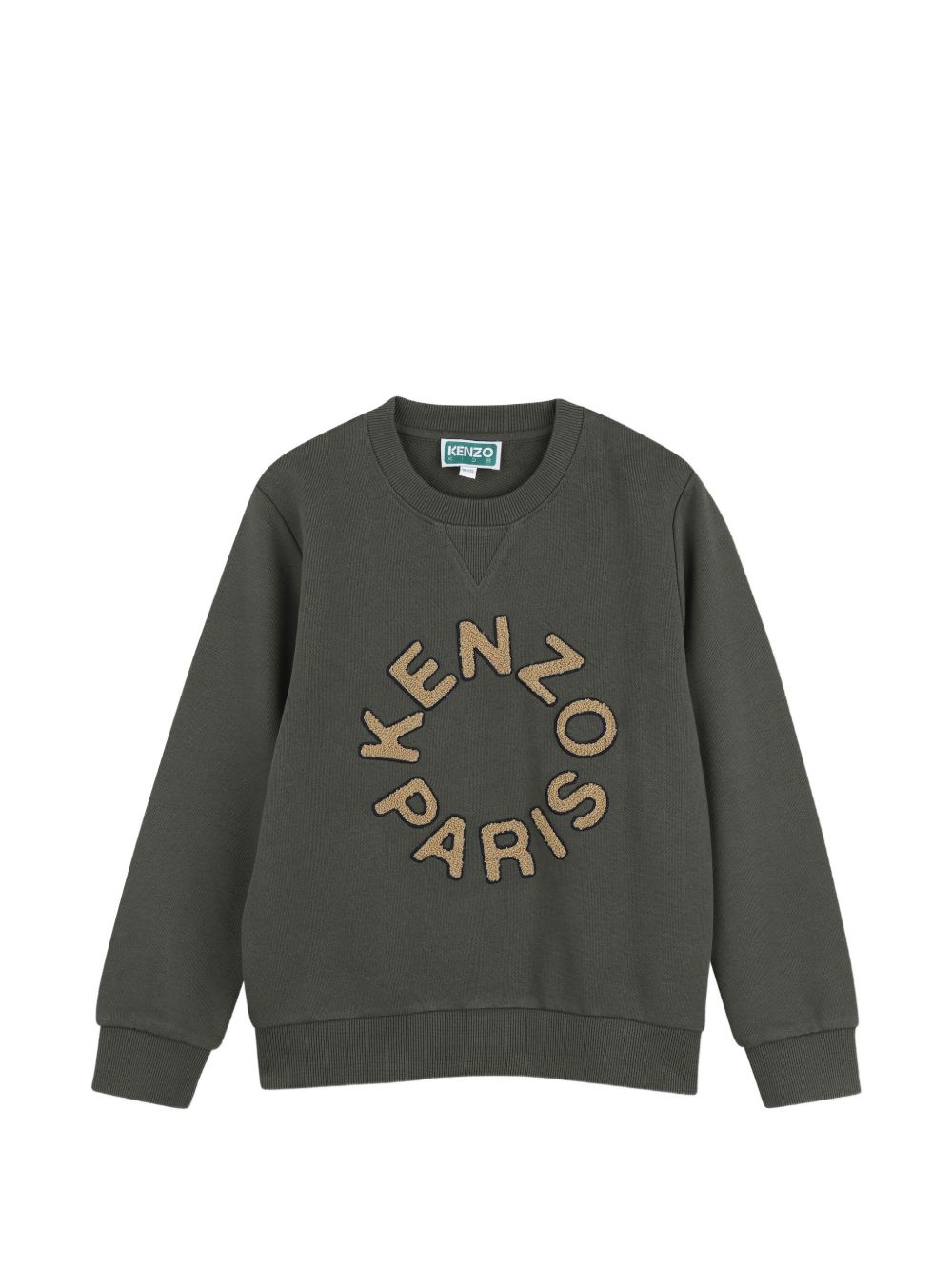 Sweat + pantaloni set in unbrushed fleece (100% cotton). Sweatshirt, branded ricamo on davanti. Jogging pantaloni con vita elastica, two side tasche, branded ricamo on davanti. K62039 64Q KENZO KIDS