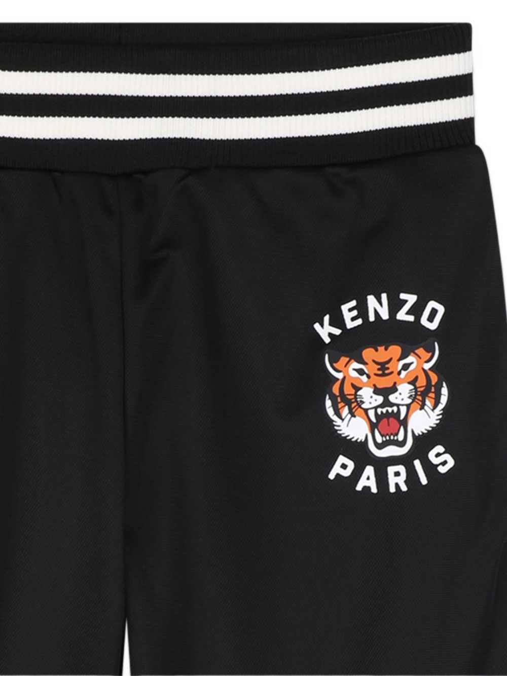 Pantalon in brushed pique (100% cotton), straight fit, vita elastica, two tasche e branded stampa on davanti. K62044 09B KENZO KIDS
