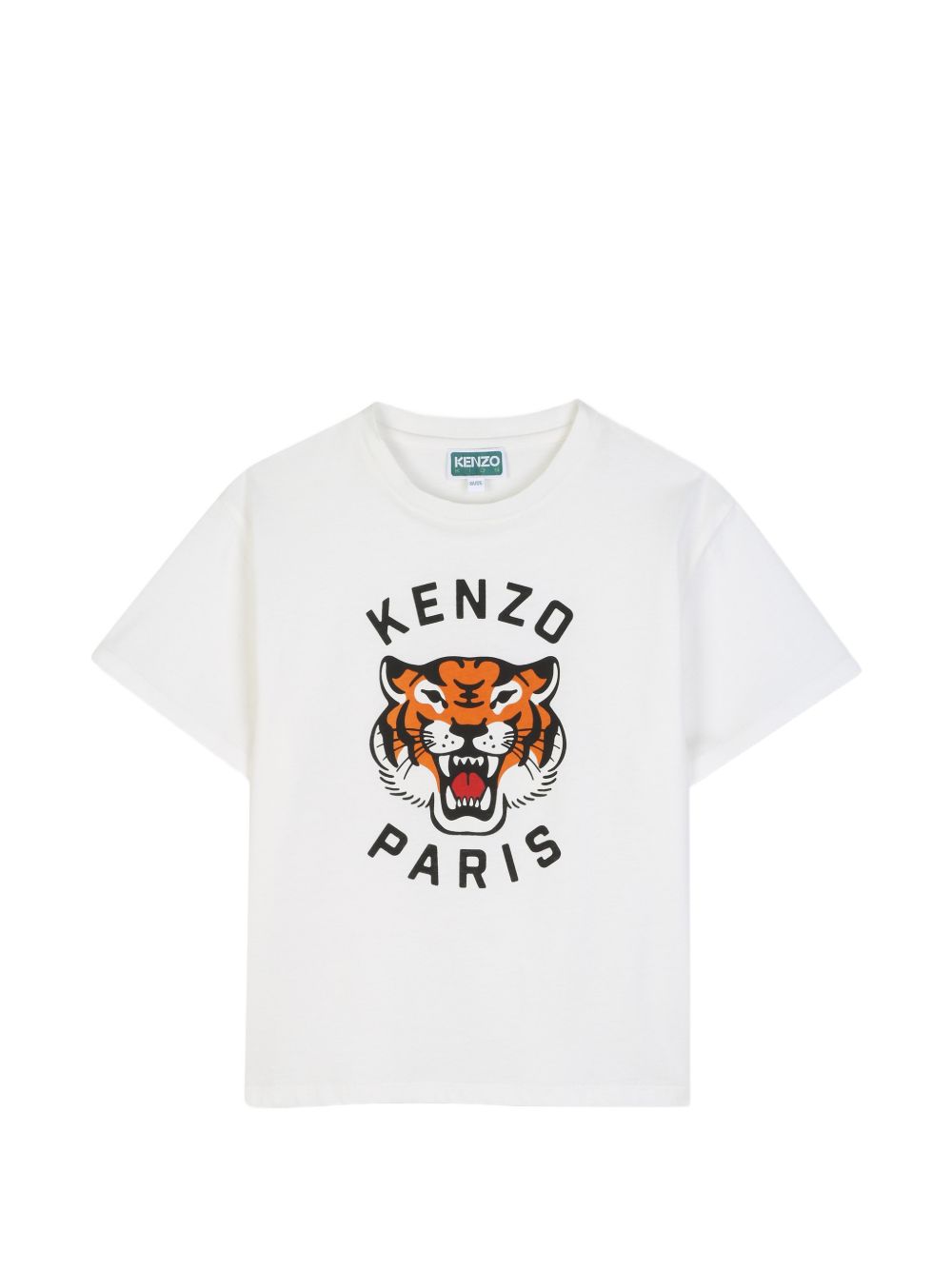 T-shirt in jersey (100% organic cotton), branded stampa on davanti. K62051 117 KENZO KIDS