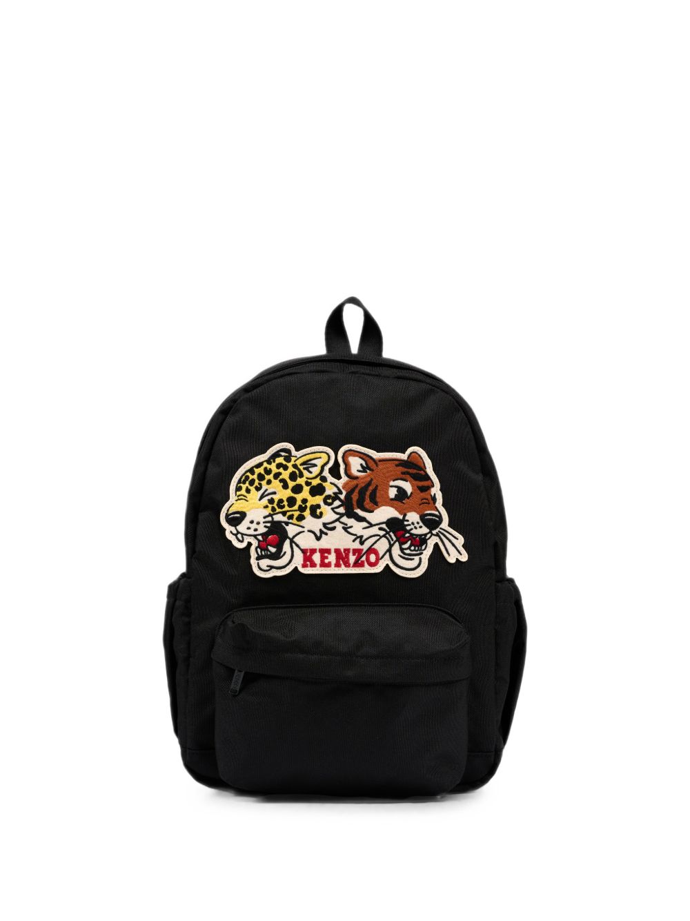 Canvas backpack (100% polyester) con branded ricamo on davanti. 100% polyester all-over stampa fodera. Retro padding. One davanti tasca e one inside tasca. Inside sticker. Regolabile straps con kenzo ricamo. Side tasche to put bottle. Dimensions : 38 K62155 09B KENZO KIDS