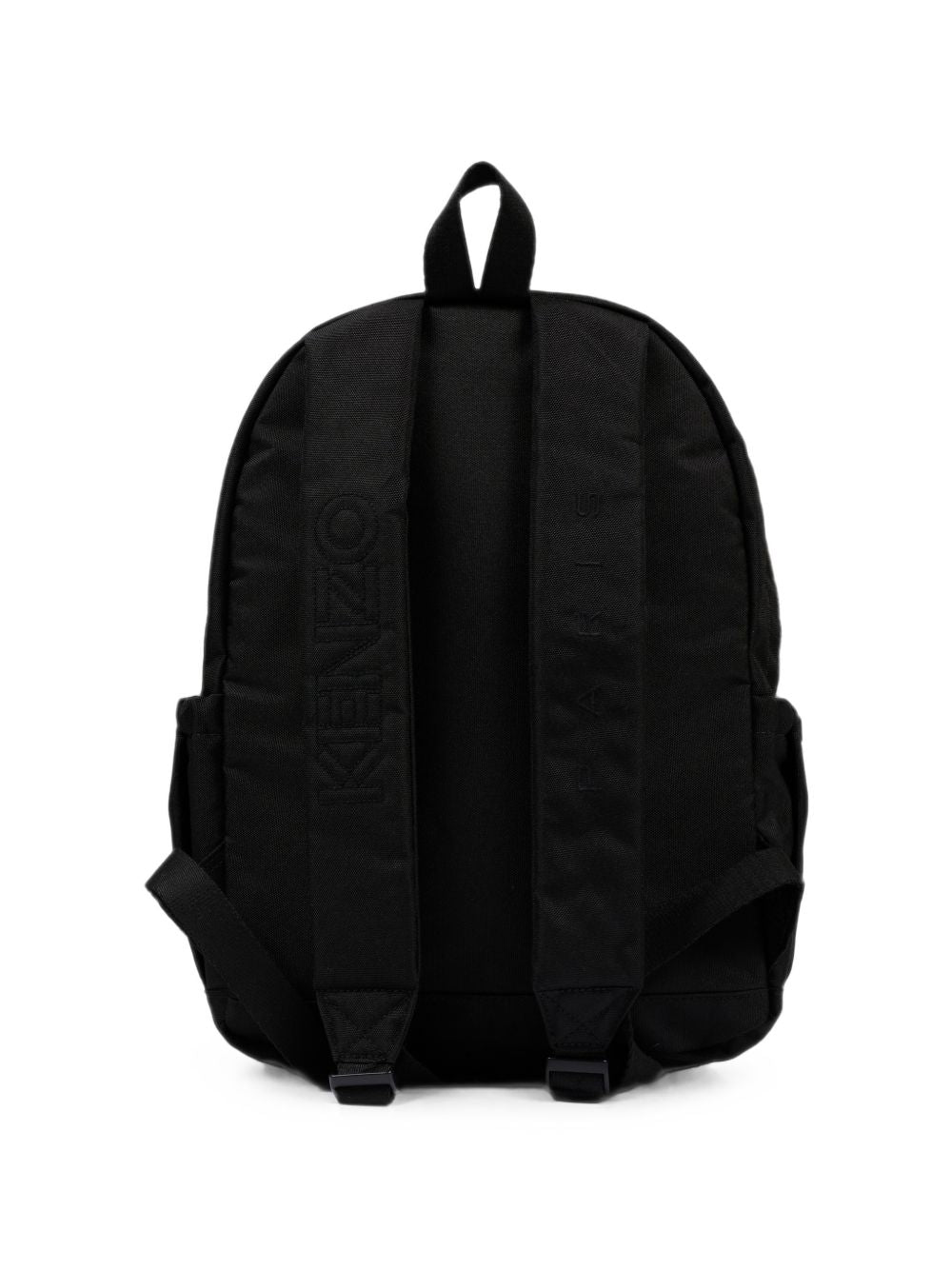 Canvas backpack (100% polyester) con branded ricamo on davanti. 100% polyester all-over stampa fodera. Retro padding. One davanti tasca e one inside tasca. Inside sticker. Regolabile straps con kenzo ricamo. Side tasche to put bottle. Dimensions : 38 K62155 09B KENZO KIDS