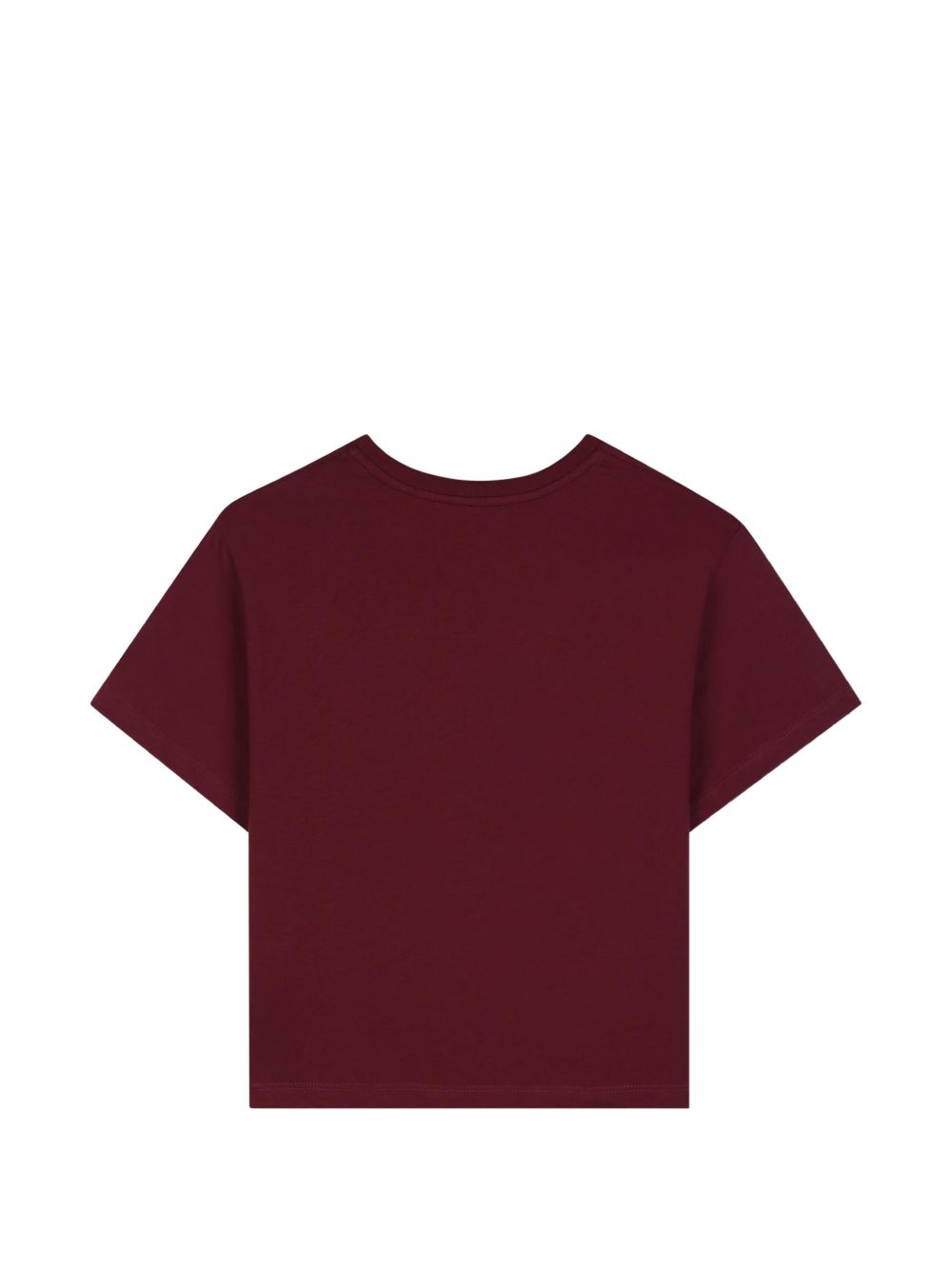 Organic cotton jersey t-shirt, tone-on-tone ribbed scollo, loop lanvin ricamo sul davanti. Ricamo inspired by adult collection. N30397 955 LANVIN KIDS