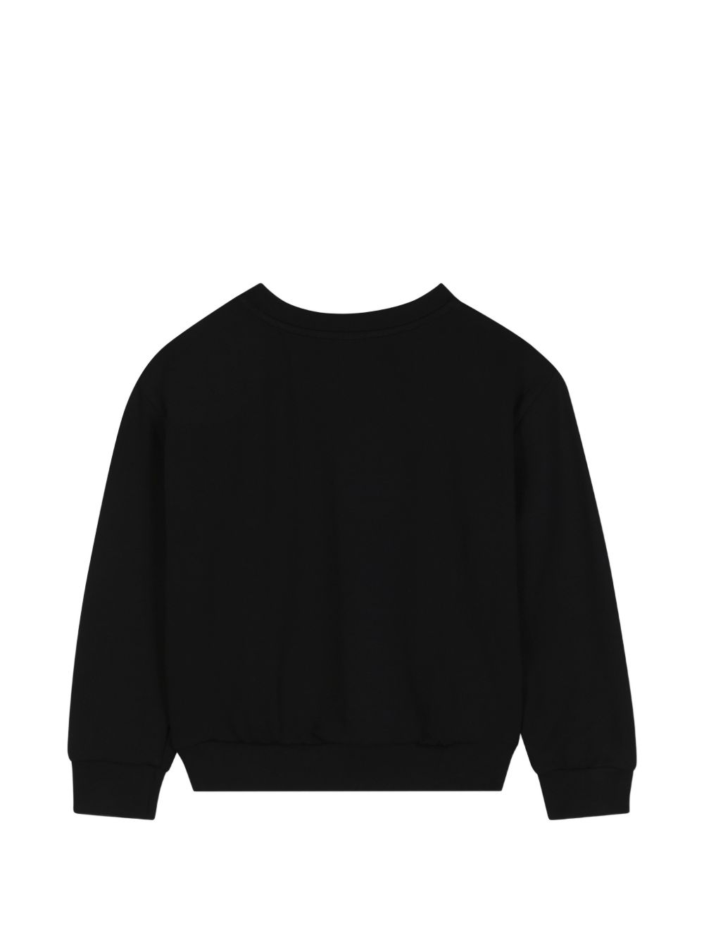 Viscose from sustainably managed forests crewneck sweatshirt, ball button chiusura on spalla, faux leather label on retro con lanvin embossed branding, bouclette ricamo lanvin on davanti. Ricamo from adult collection. N30402 09B LANVIN KIDS