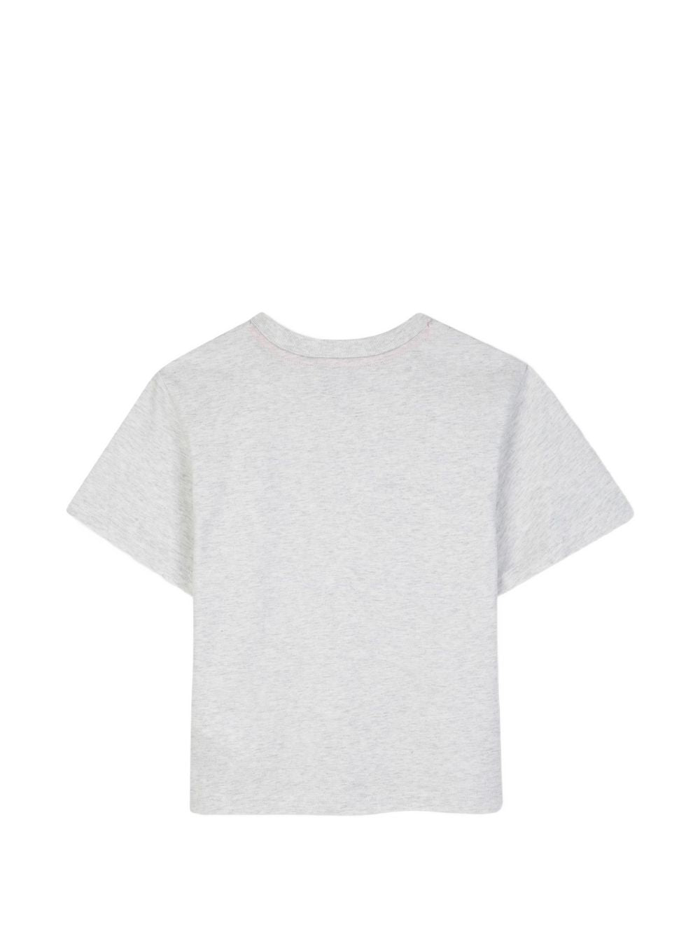 Heathered jersey t-shirt con a marc jacobs-branded popcorn illustrazione sul davanti, embellished con pearl-like borchie. W60996 A18 MARC JACOBS KIDS