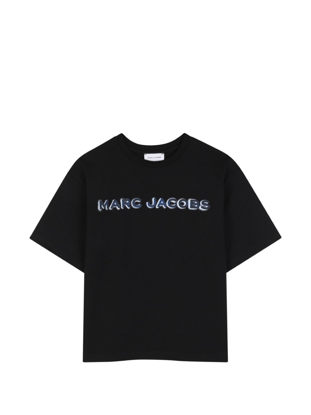 Organic cotton t-shirt in jersey, marc jacobs illustrazione sul davanti. W61025 09B MARC JACOBS KIDS