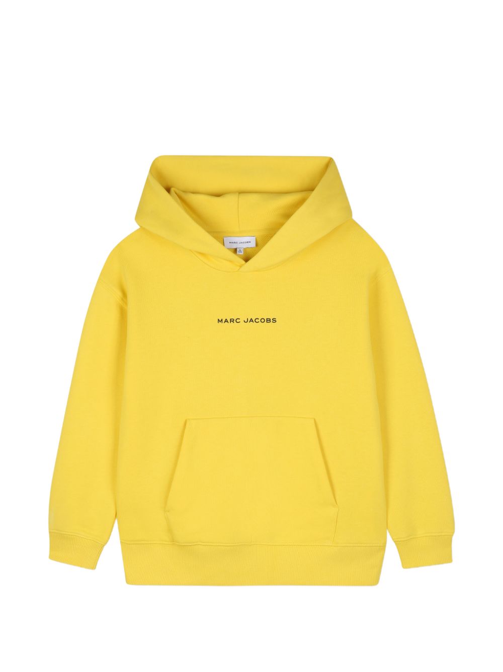 Cotton fleece hoodie con a davanti kangaroo tasca, printed mj illustrazione sul davanti, e popcorn e marc jacobs illustrations sul retro. W61037 526 MARC JACOBS KIDS