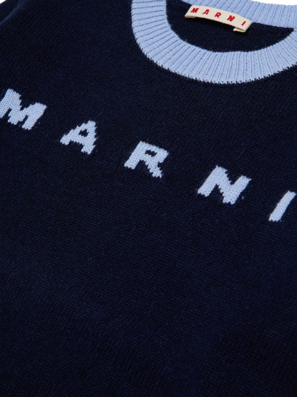 Maglione in Lana Dark Sea Blue M01214M00ML 0M862 MARNI KIDS
