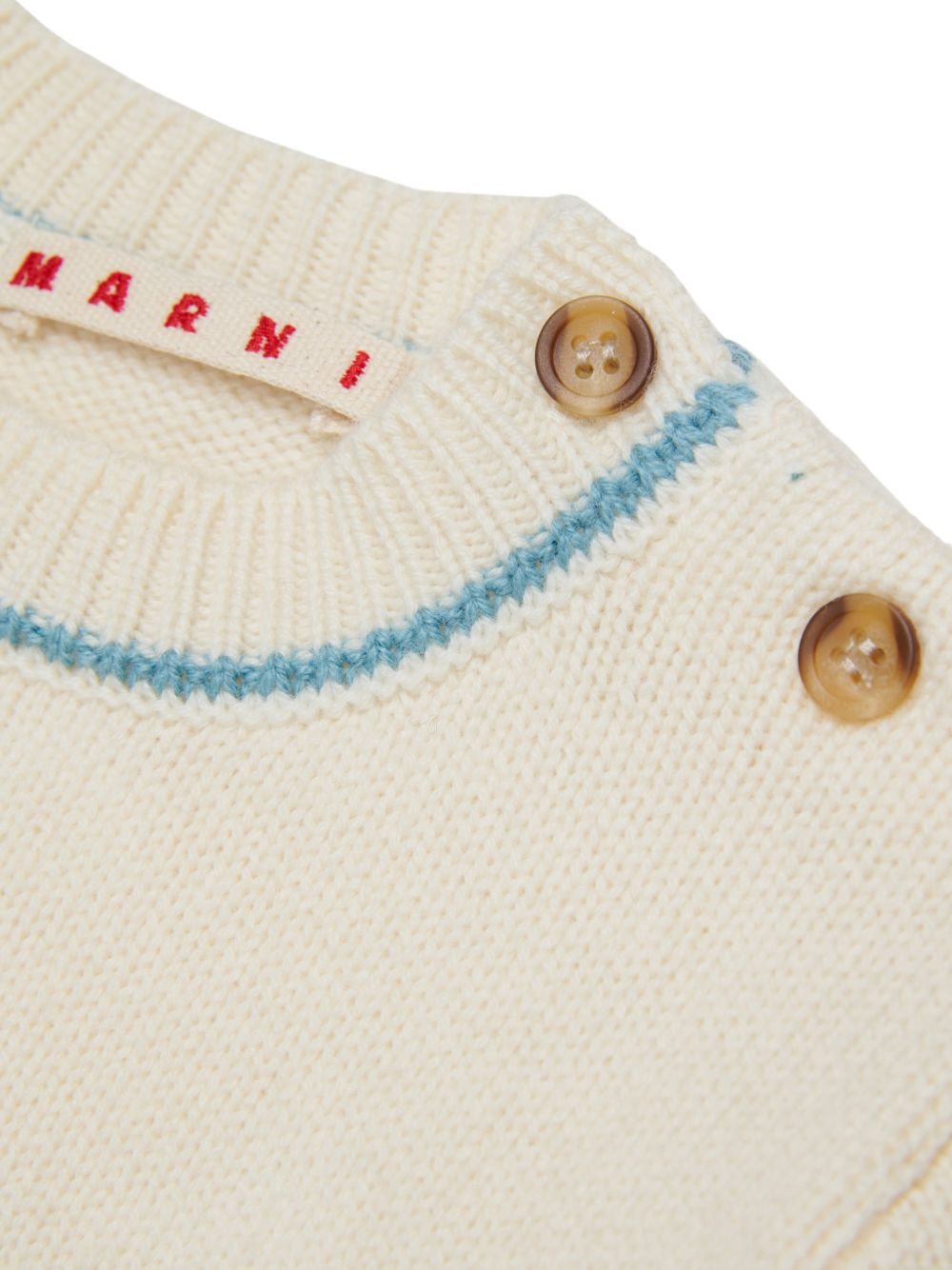 Maglione in Lana Pearl White M01875M004C 0M116 MARNI KIDS