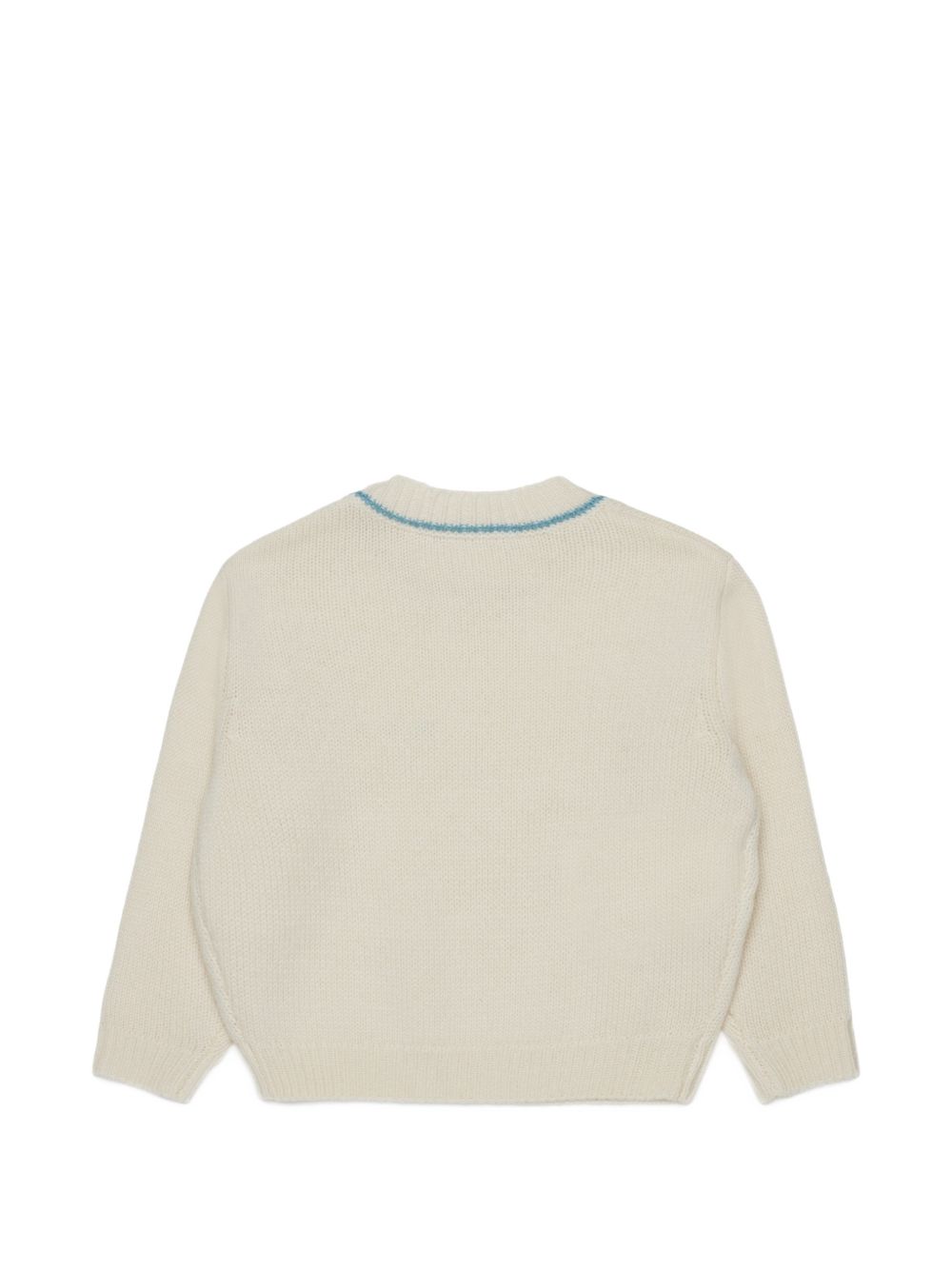 Maglione in Lana Pearl White M01875M004C 0M116 MARNI KIDS
