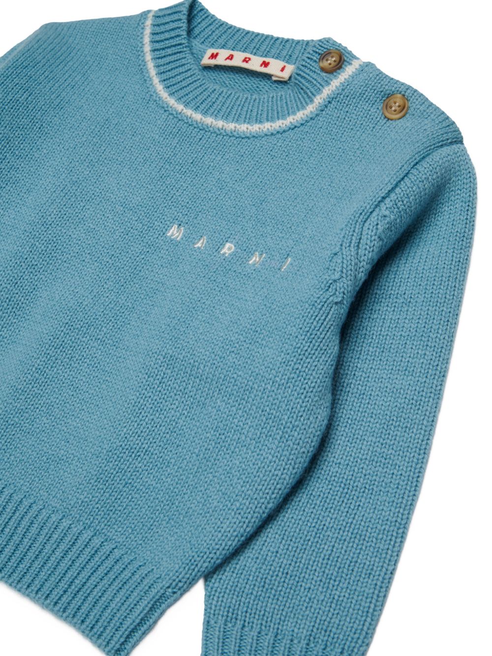 Maglione in Lana Aqua Blue M01875M004C 0M866 MARNI KIDS