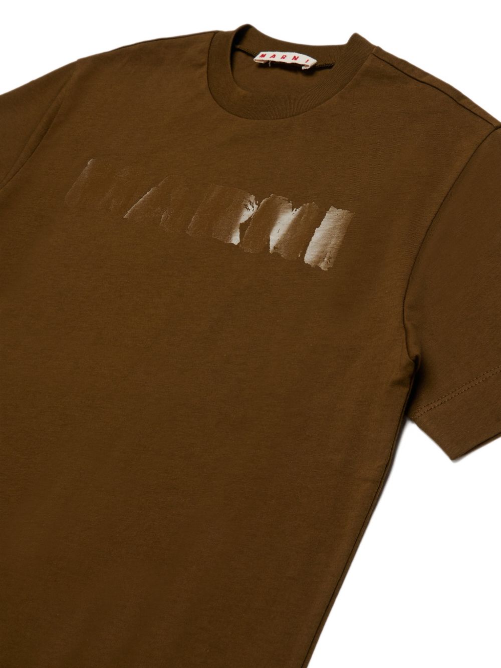 T-shirt Wood Brown M01901M00Z1 0M721 MARNI KIDS
