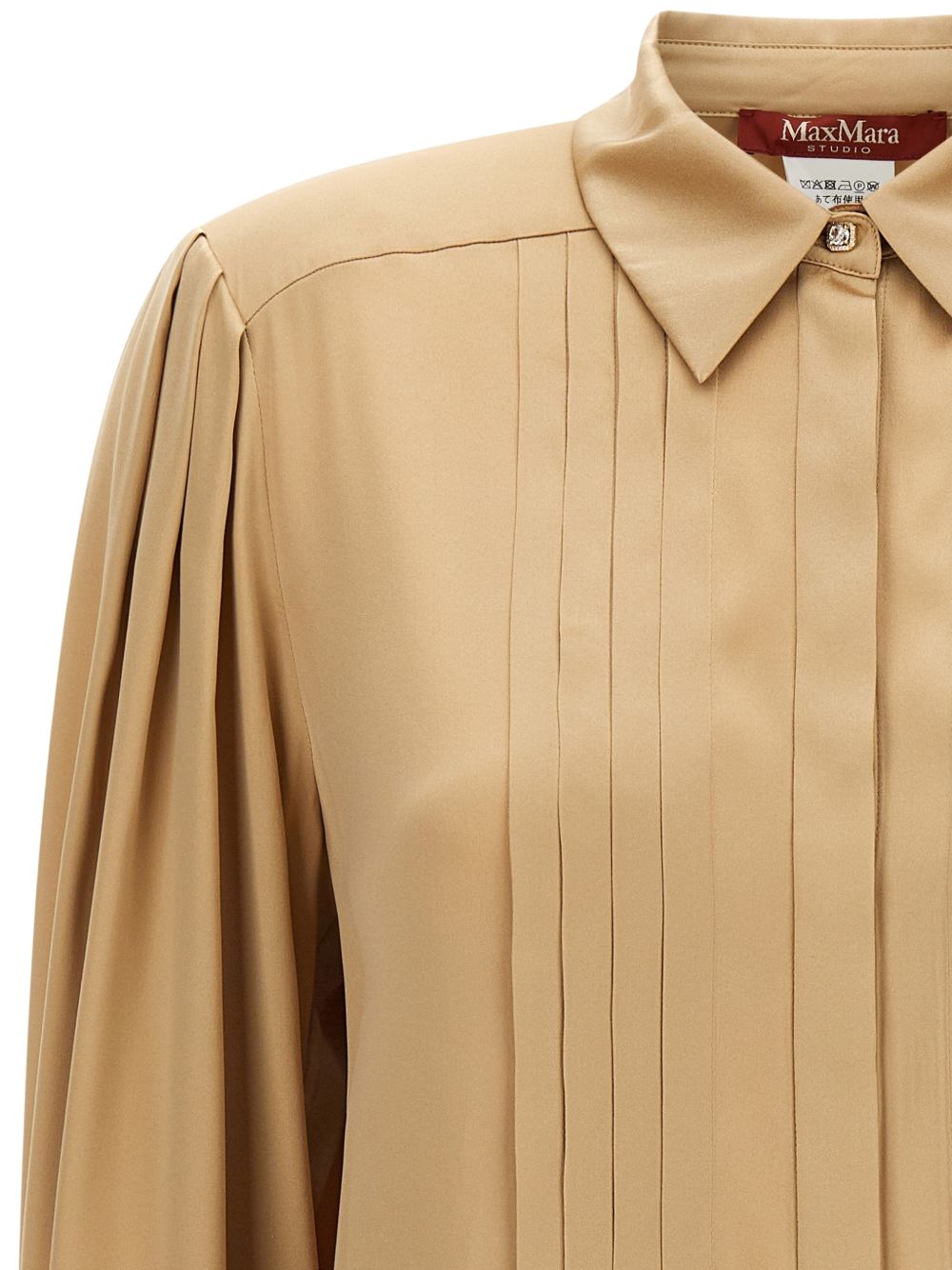 Camicia in seta Cammello 2626116012600 091 MAX MARA STUDIO
