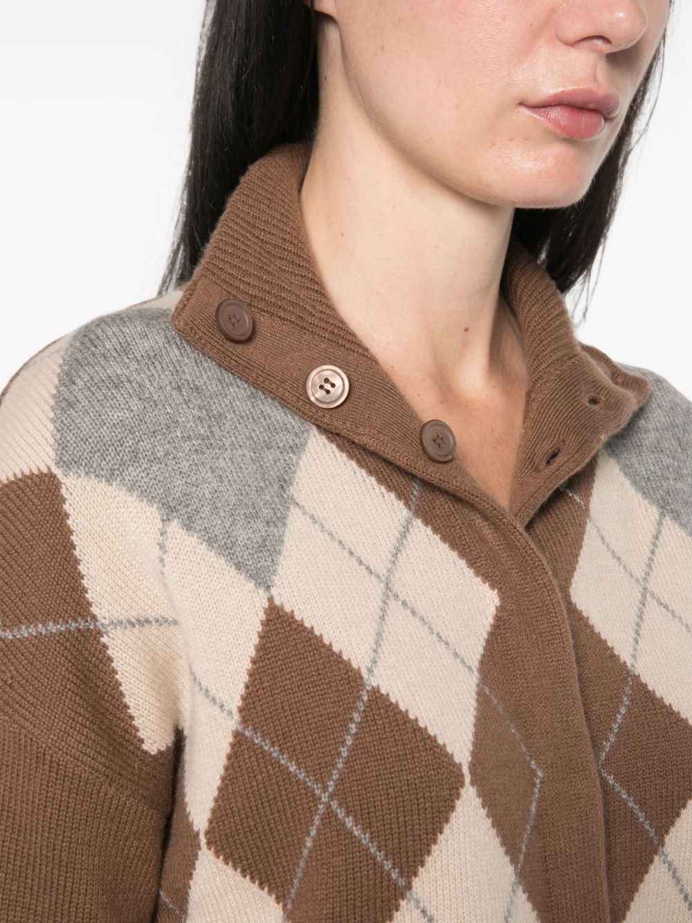 Cardigan in lana Cuoio 2626346052600 003 MAX MARA STUDIO