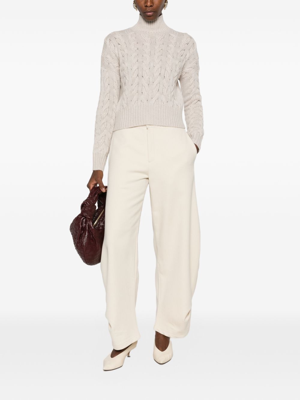 Maglia-canottiera-top in lana Beige 2626366042600 002 MAX MARA STUDIO