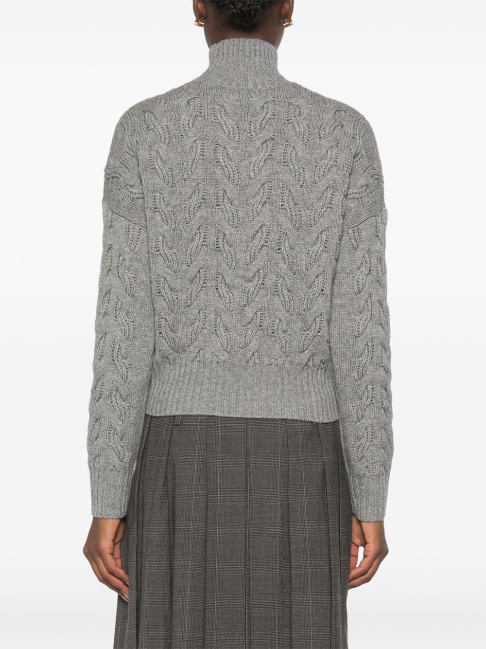 Maglia-canottiera-top in lana Grigio medio 2626366042600 008 MAX MARA STUDIO