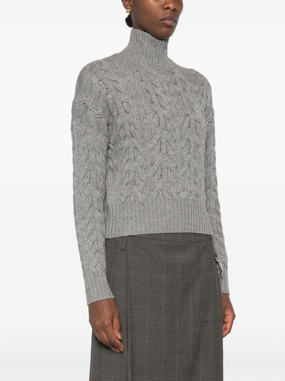 Maglia-canottiera-top in lana Grigio medio 2626366042600 008 MAX MARA STUDIO