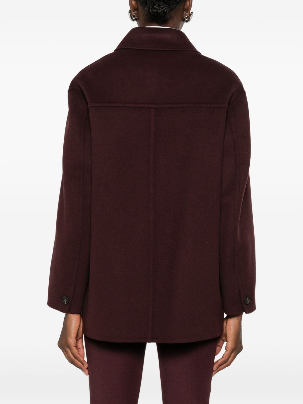 Giaccone in lana vergine Rosso scuro 2629086011600 017 MAX MARA 'S