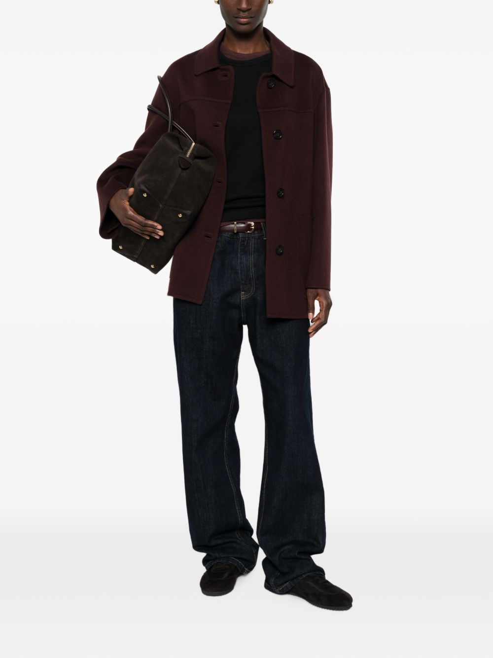Giaccone in lana vergine Rosso scuro 2629086011600 017 MAX MARA 'S