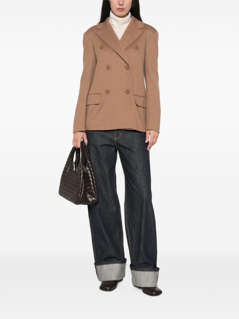 Giacca in jersey in lana Cammello 2629916023600 002 MAX MARA 'S