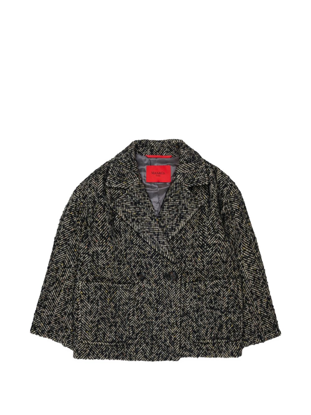 Cappotto in Lana Nero MX0440MX02N MX900 MAX&CO. KIDS