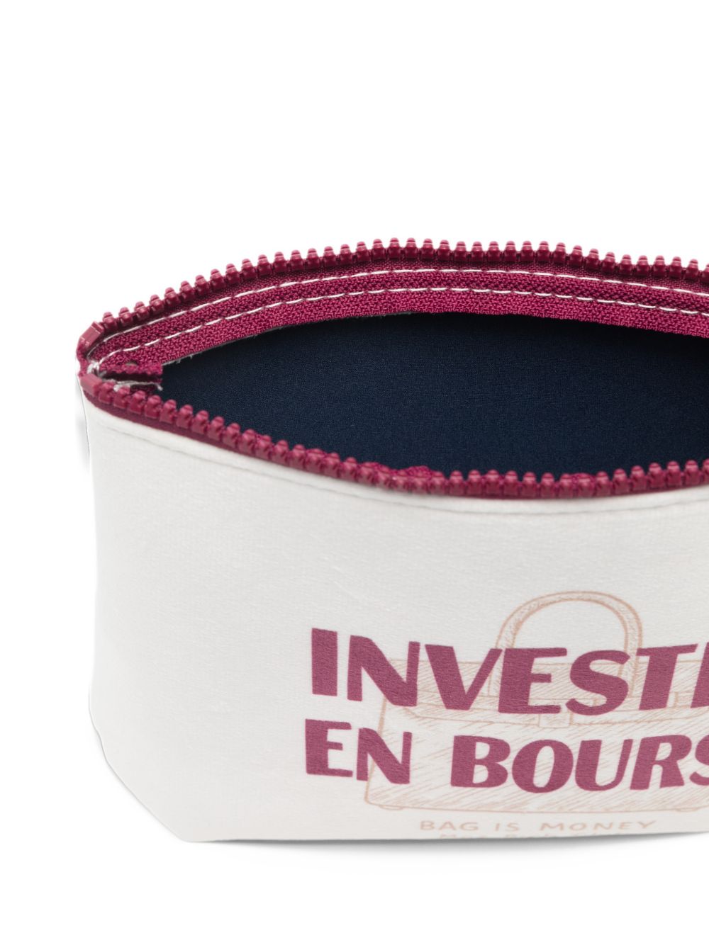 Pochette con scritta bianca ALI0002 04357M MC2 SAINT BARTH