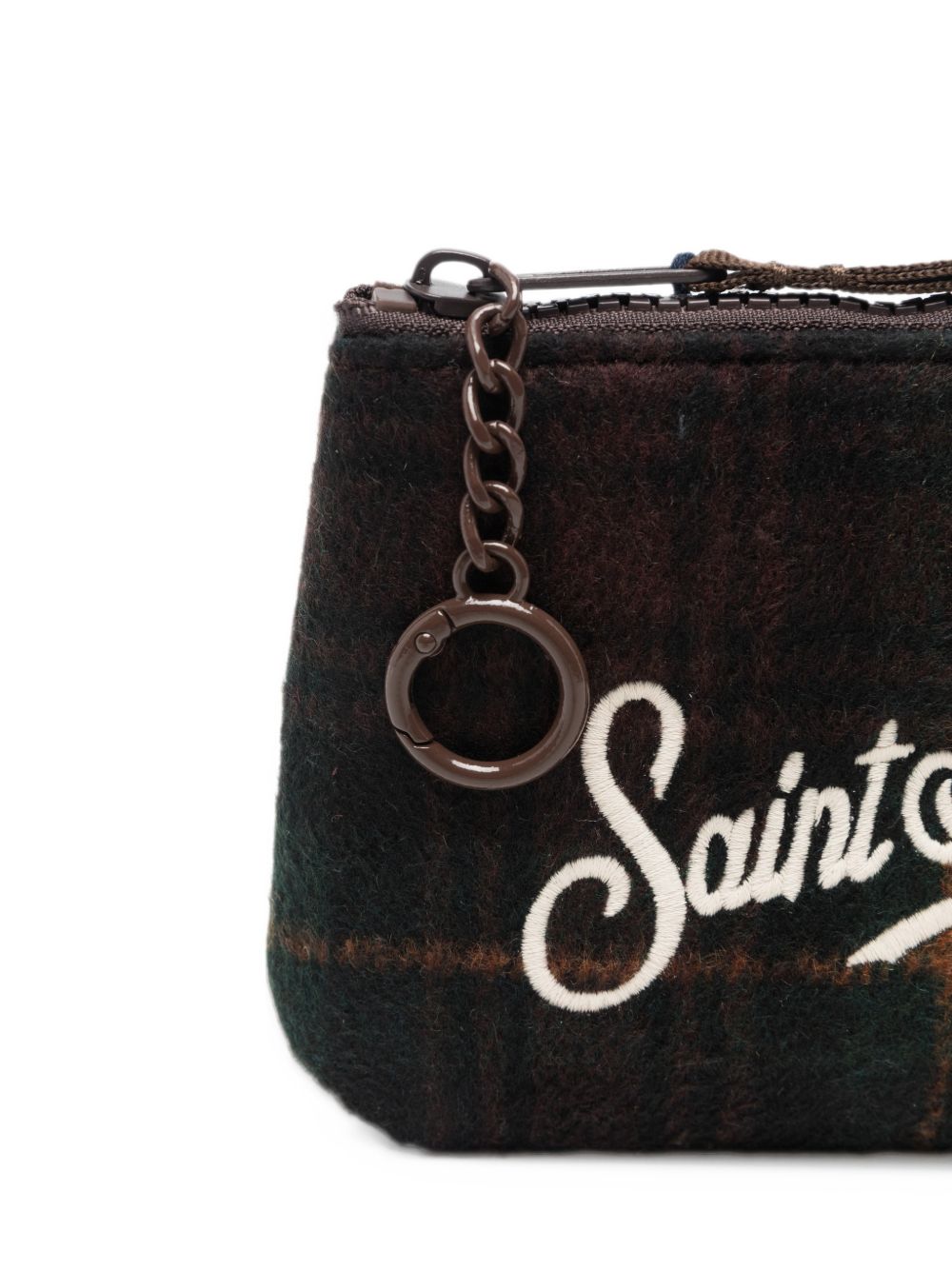 Pochette a quadri verde scuro ALMI005 00468M MC2 SAINT BARTH