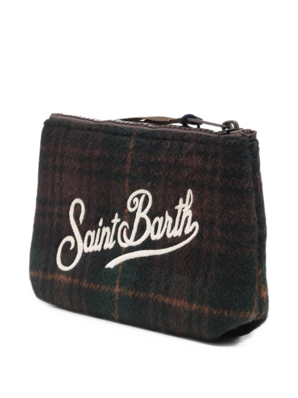 Pochette a quadri verde scuro ALMI005 00468M MC2 SAINT BARTH