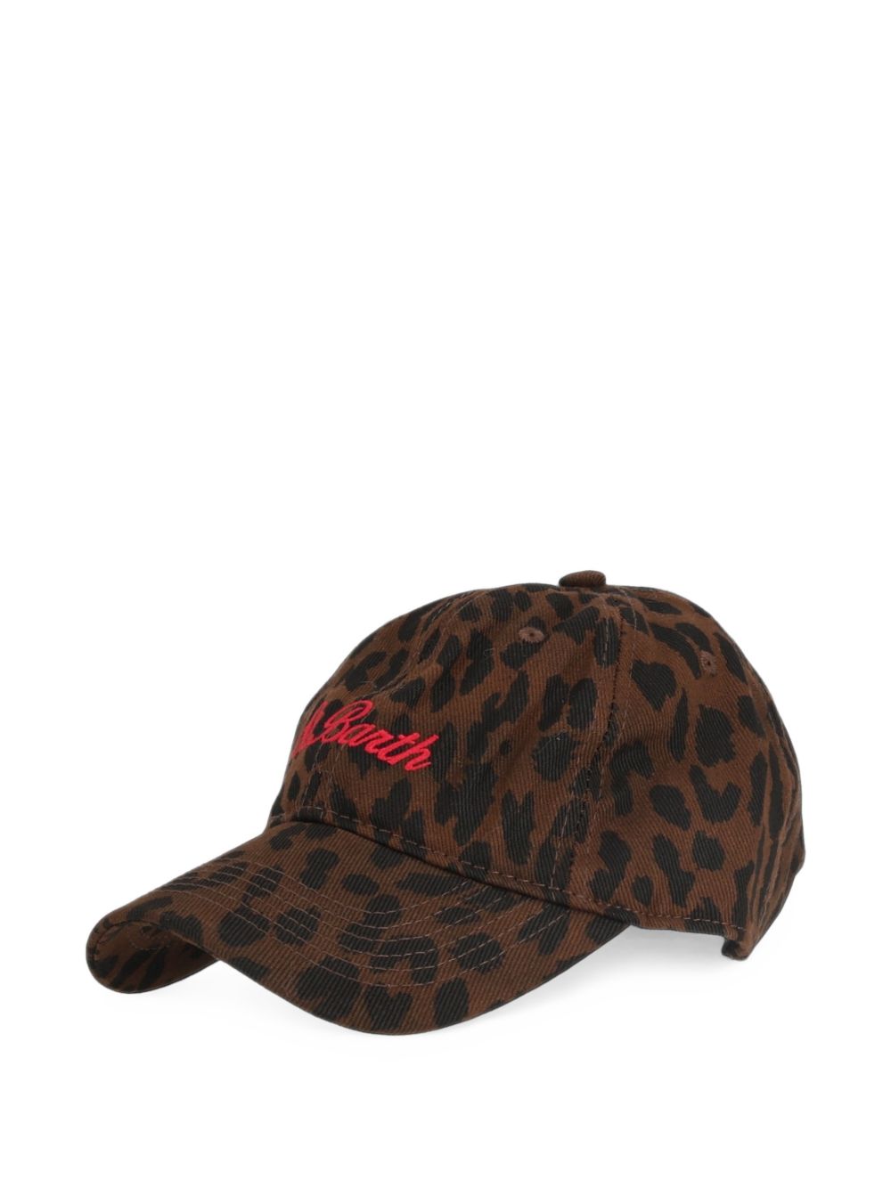 Cappello con visiera leopardato BASB0007 00147M MC2 SAINT BARTH