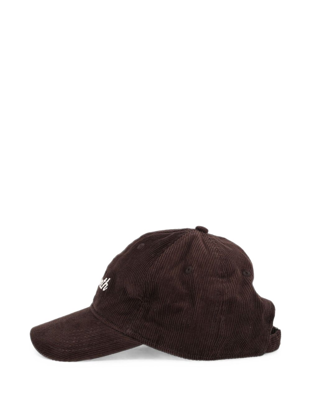 Cappello con visiera a coste marrone BASB0025 00128M MC2 SAINT BARTH