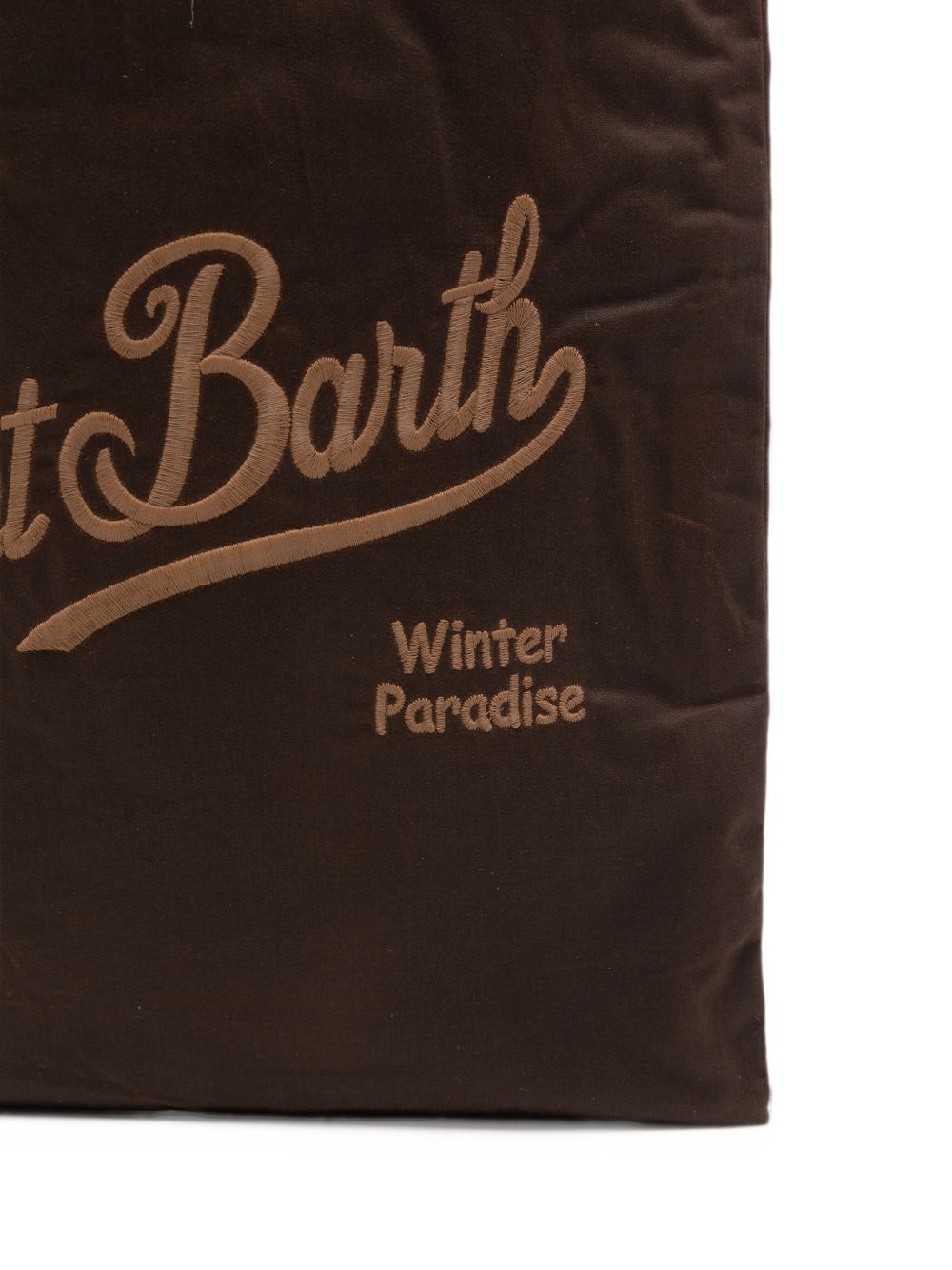 Borsa shopper con logo marrone ESSM005 00128M MC2 SAINT BARTH