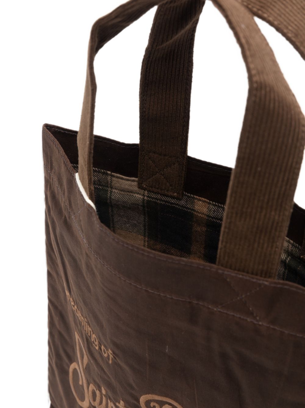 Borsa shopper con logo marrone ESSM005 00128M MC2 SAINT BARTH