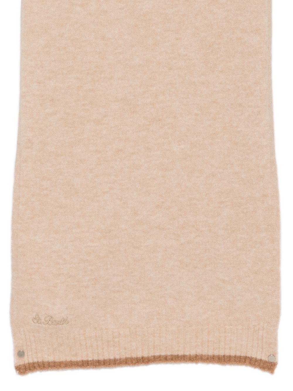 Sciarpa con bordo a contrasto beige GIE0001 00027M MC2 SAINT BARTH