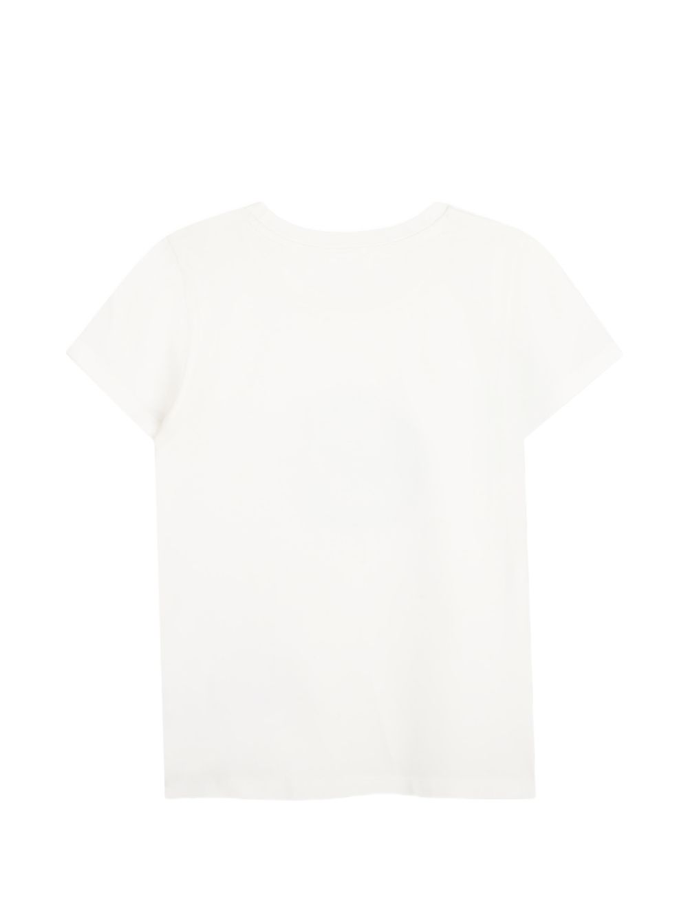Short-sleeved t-shirt in jersey (96% co, 4% ea). "mk charm" illustrazione in effetto metallizzato stampa sul davanti. This garment contains cotton from organic farming. R30690 117 MICHAEL KORS KIDS