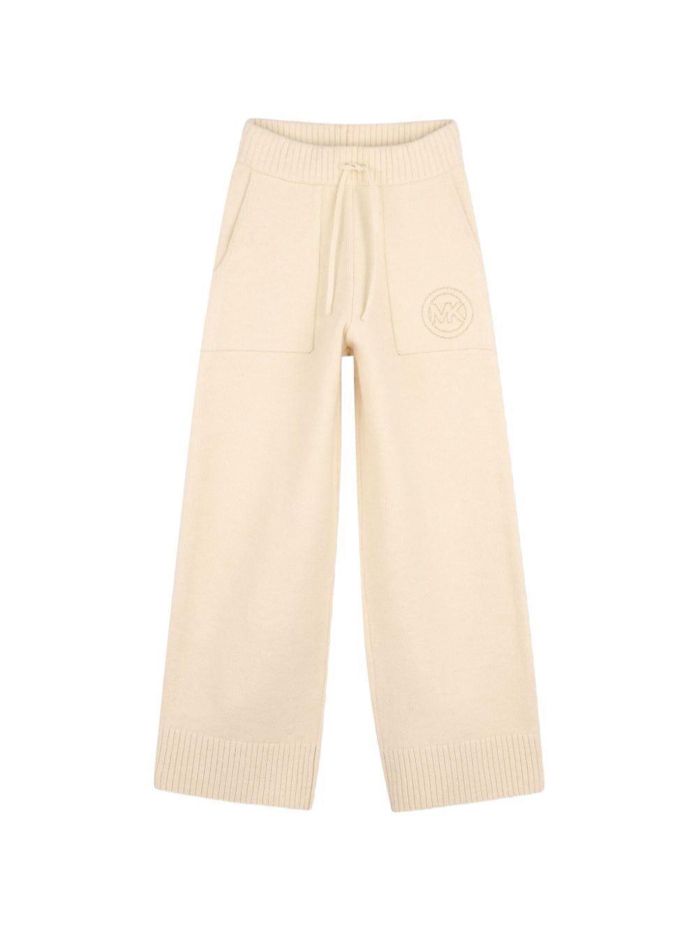 In maglia pantaloni. Vita elastica con drawstrings. Side tasche e "mk charm" ricamo sul davanti. R30700 247 MICHAEL KORS KIDS