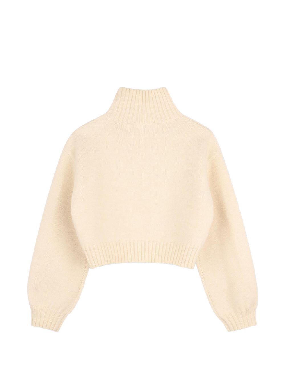 High-necked in maglia felpa. Ribbed collar, fondo garment e fondo maniche. "michael kors" branded buttons al spalla. "mk charm" ricamo sul davanti. R30720 247 MICHAEL KORS KIDS