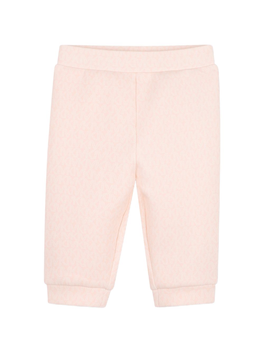 Set of double jersey cardigan e pantaloni, e long-sleeved jersey t-shirt. Con cappuccio cardigan con davanti zip opening e a "mk signature" all-over stampa. T-shirt con snap closures al retro e a "mk charm" effetto metallizzato pink stampa sul chest. R30838 46M MICHAEL KORS KIDS