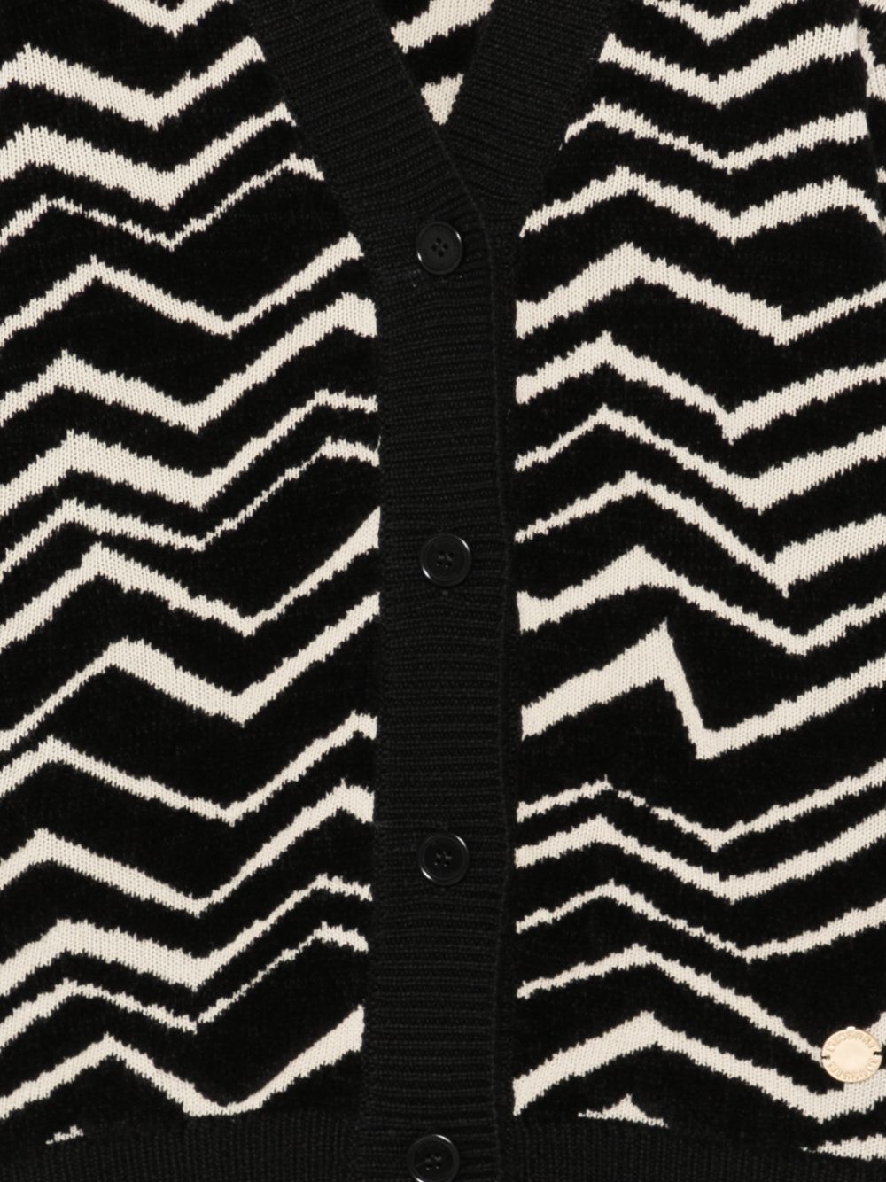 Cardigan a zigzag nero MZ9A30W0028 930BG MISSONI KIDS