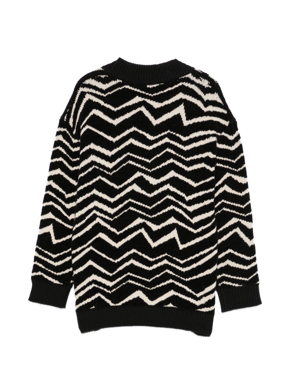 Cardigan a zigzag nero MZ9A30W0028 930BG MISSONI KIDS