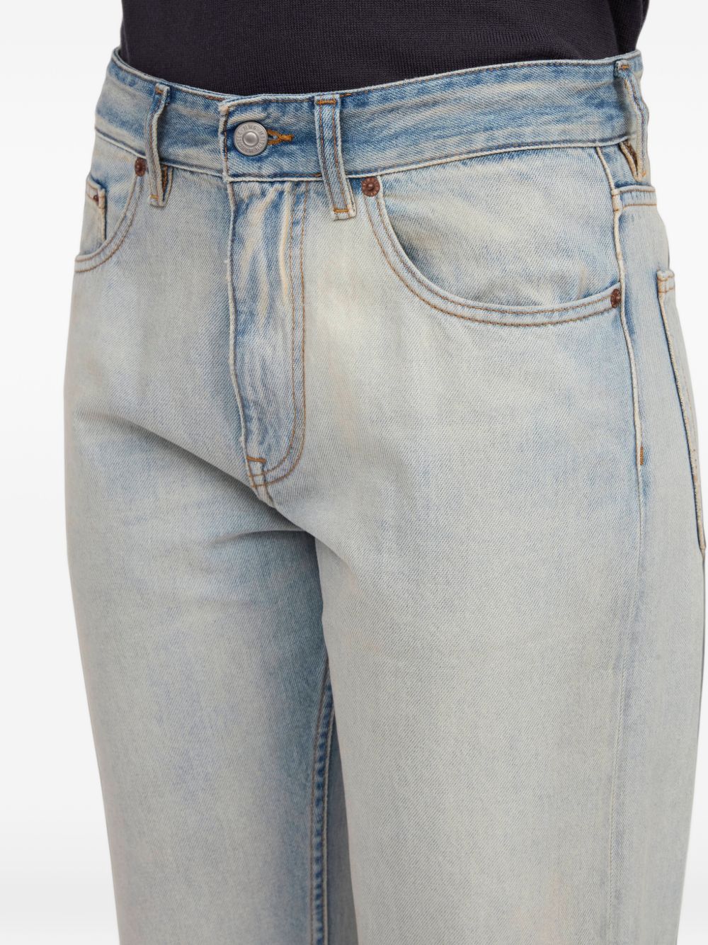 Pantaloni 5 tasche Light Blue S62LB0223M30055 970 MM6 MAISON MARGIELA