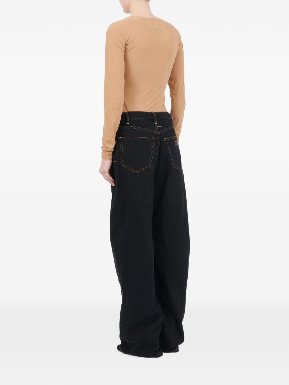 Pantaloni 5 tasche Black S62LB0226M30064 965 MM6 MAISON MARGIELA