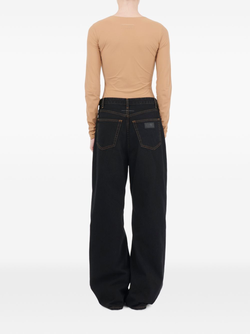 Pantaloni 5 tasche Black S62LB0226M30064 965 MM6 MAISON MARGIELA