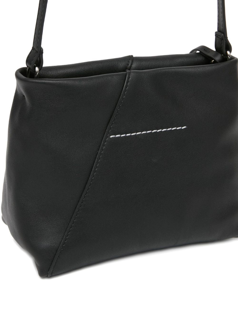 Borsa a tracolla in pelle Black SB5ZH0032P8805 T8013 MM6 MAISON MARGIELA