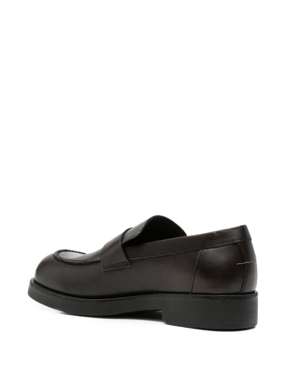 Mocassino in pelle Cappuccino/Black SH1WR0006P7896 H0A16 MM6 MAISON MARGIELA