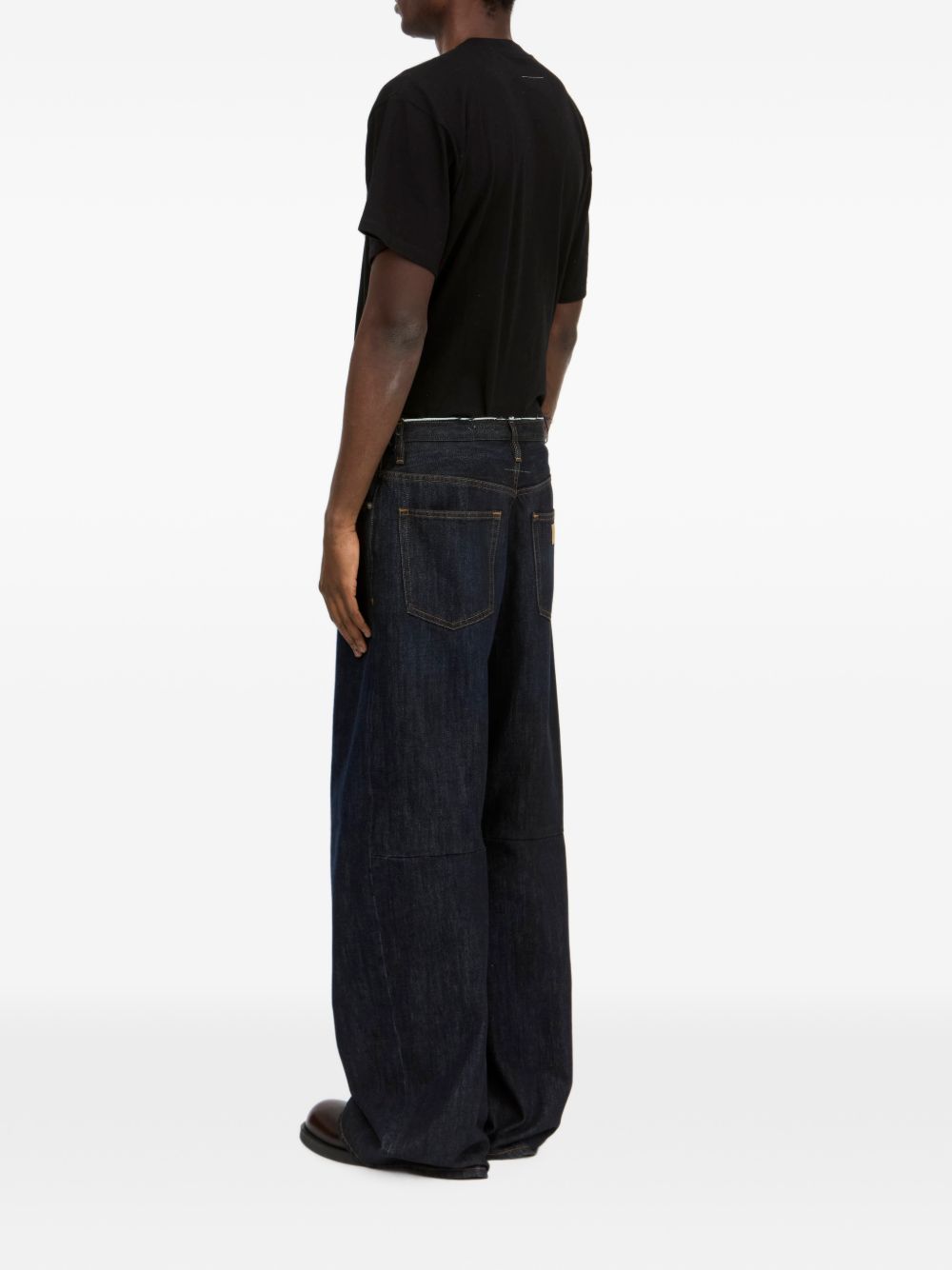 Pantaloni 5 tasche Dark Blue SH2LA0039M30063 962 MM6 MAISON MARGIELA