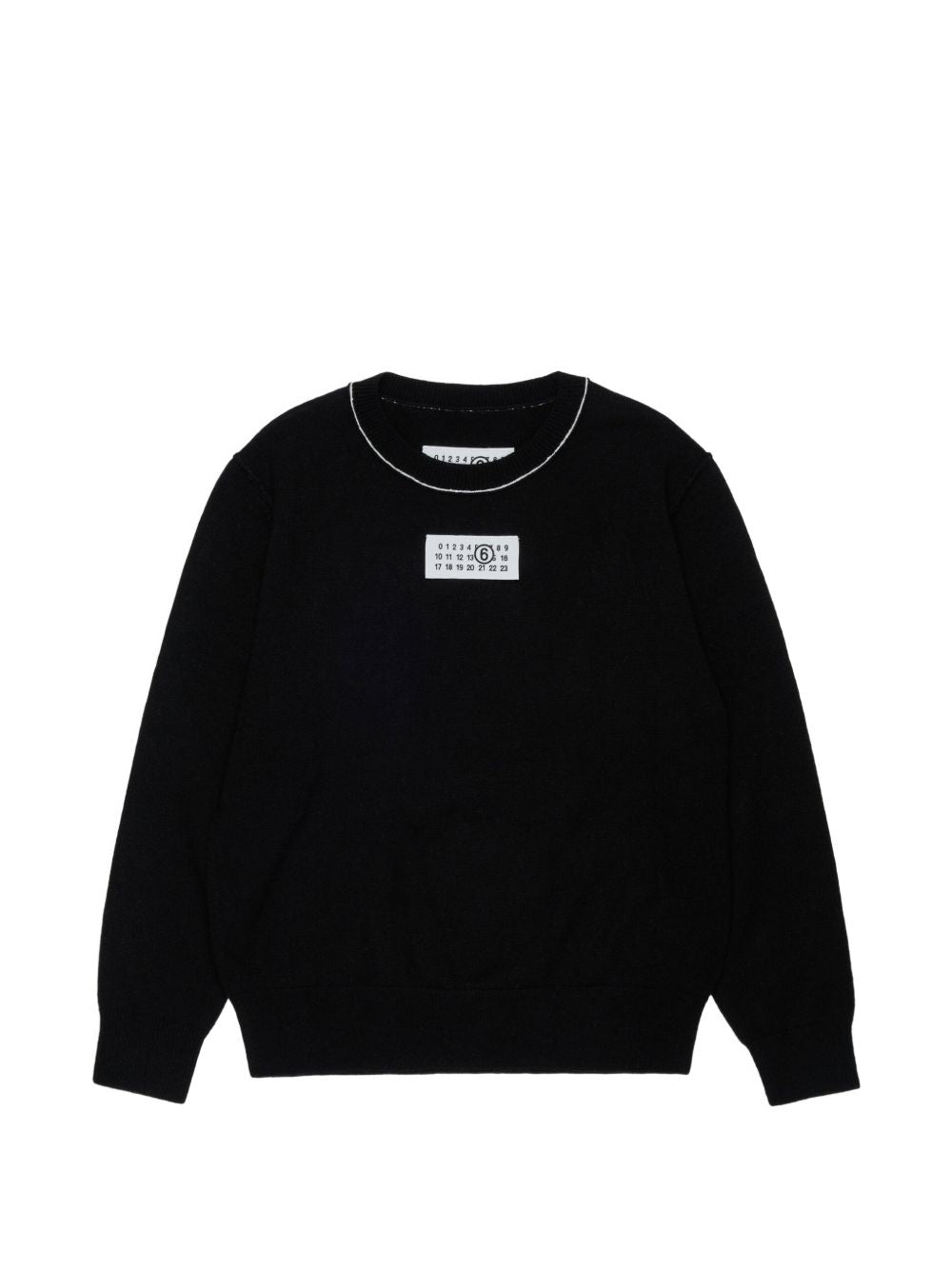 Maglione in Lana Nero M61025MM06Q M6900 MM6 MAISON MARGIELA KIDS