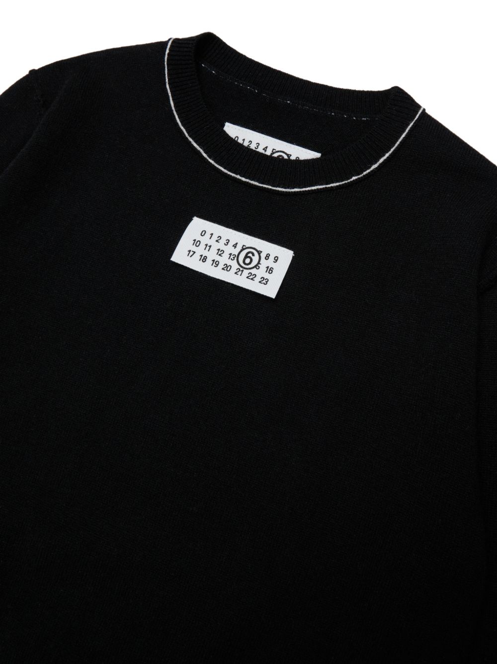Maglione in Lana Nero M61025MM06Q M6900 MM6 MAISON MARGIELA KIDS