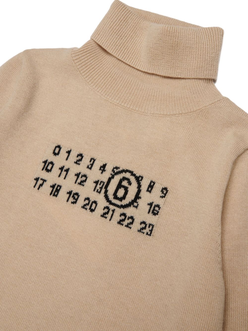 Maglione in Lana Avana M61064MM06Q M6712 MM6 MAISON MARGIELA KIDS