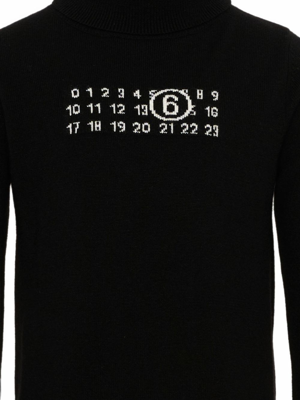 Maglione in Lana Nero M61064MM06Q M6900 MM6 MAISON MARGIELA KIDS