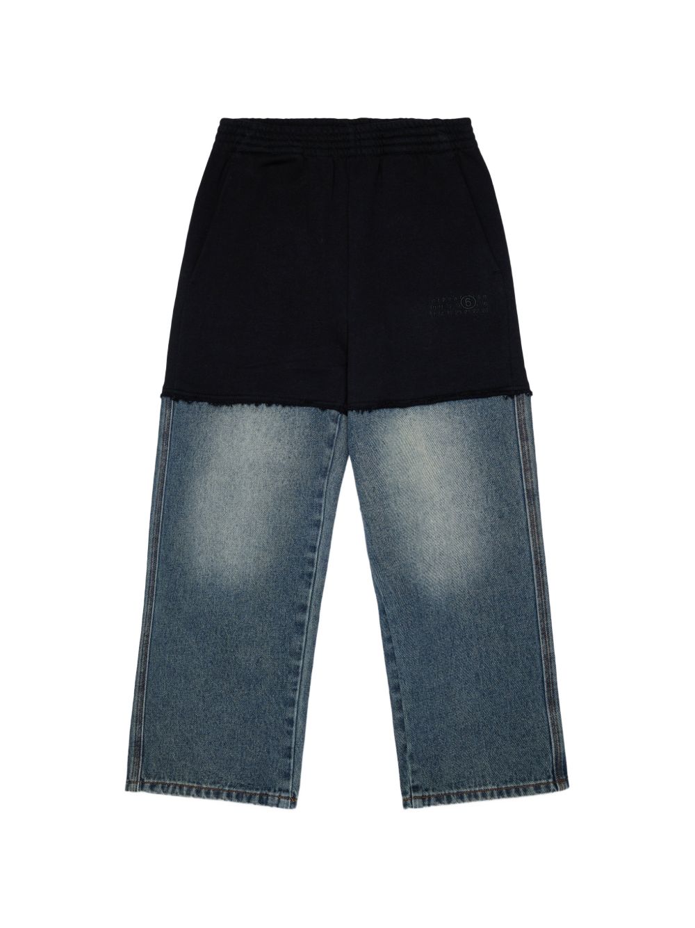 Pantalone Blue Denim+Black M61084MM09G M6C08 MM6 MAISON MARGIELA KIDS