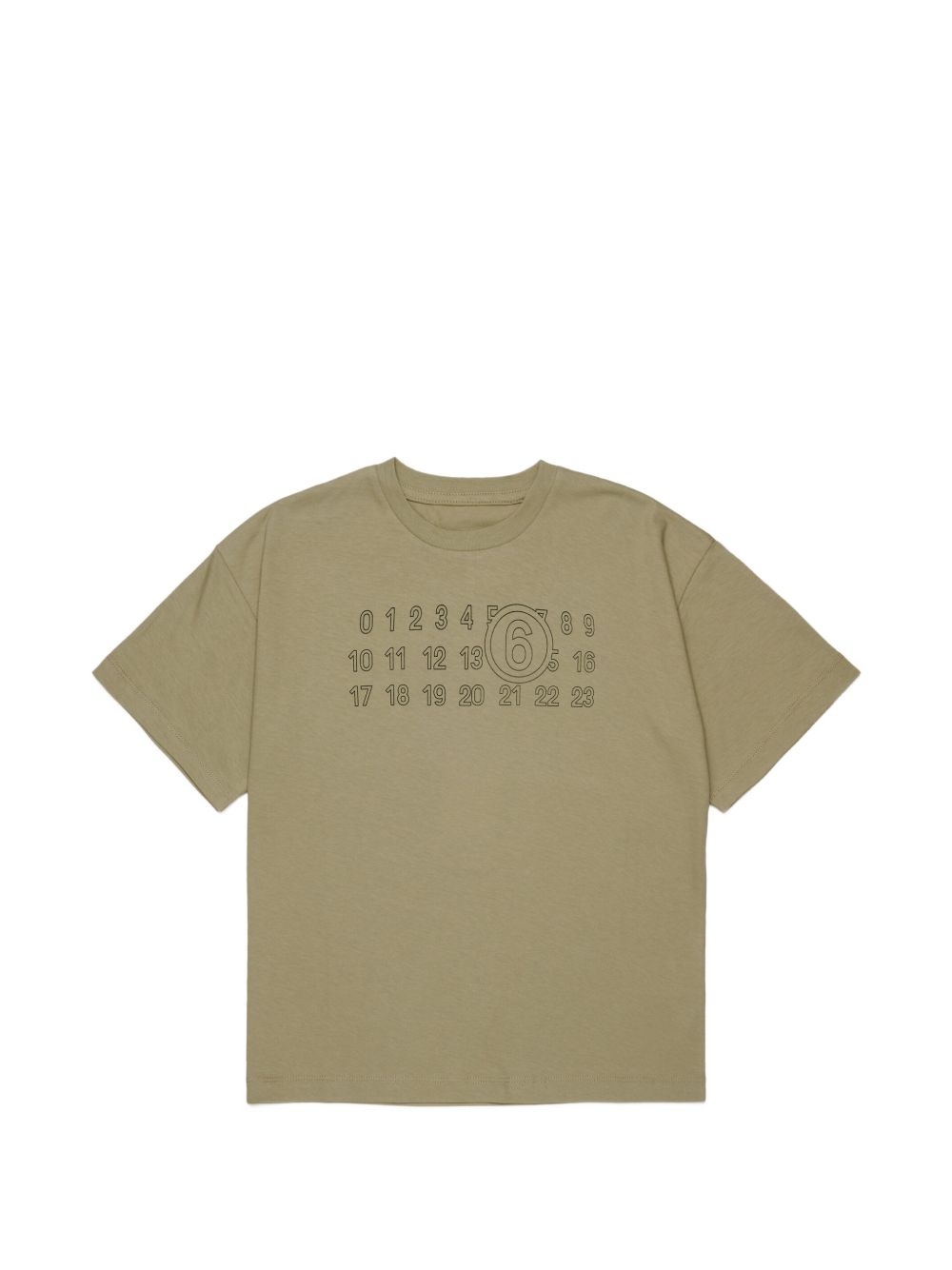 T-shirt Olive Grey M61117MM02Y M6516 MM6 MAISON MARGIELA KIDS